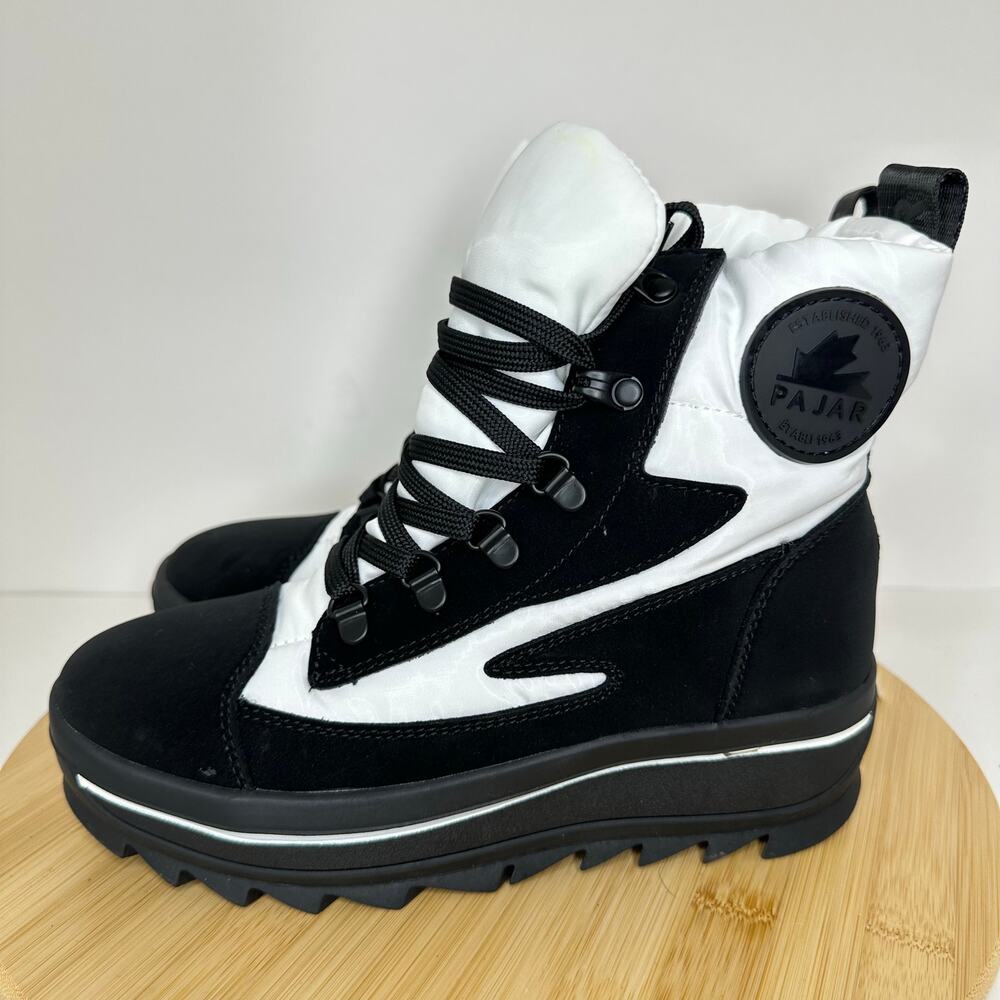 Pajar Talya Color Block High Top Lace Up Sneaker Snow Boots Winter Size 6 NEW - Picture 3 of 9
